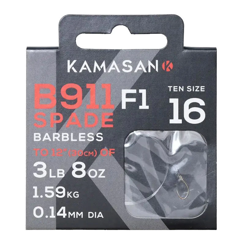 Kamasan Hooks To Nylon B911 F1 Barbless